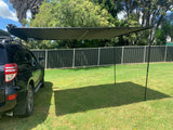 2x3m  Car Side Awning Shade canopy Waterproof Outdoor Tent Cover (Black color) - WareWell