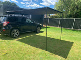 2x3m  Car Side Awning Shade canopy Waterproof Outdoor Tent Cover (Black color) - WareWell