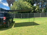 2x3m  Car Side Awning Shade canopy Waterproof Outdoor Tent Cover (Black color) - WareWell