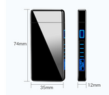 Electric lighter USB rechargable plasma double bow smoking windproof lighter - WareWell