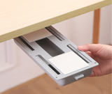 Under Desk Drawer,Self Adhesive Pen Pencil Tray, Hidden Under Table Storage Box