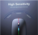 Dual Mode Wireless Mouse 2.4 GHz Bluetooth Compatible Mouse