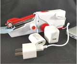 Handheld Sewing Machine with 1Pcs USB AUX cable Color:Red - warewell