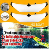 Kayak 2Pcs Inflatable Boat Outrigger Canoe Boat Standing Float Stabilizer Kit - warewell