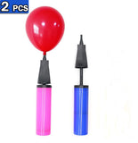2pcs Balloon Pump Hand Held, Inflator Air Pump for Latex Balloons Exercise Balls - warewell