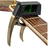 Electronic Guitar Tuner Bass Tuner Tone Generator Clip-on Acoustic Capo 2-In-1 - warewell