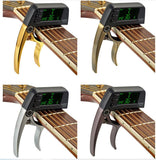 Electronic Guitar Tuner Bass Tuner Tone Generator Clip-on Acoustic Capo 2-In-1 - warewell