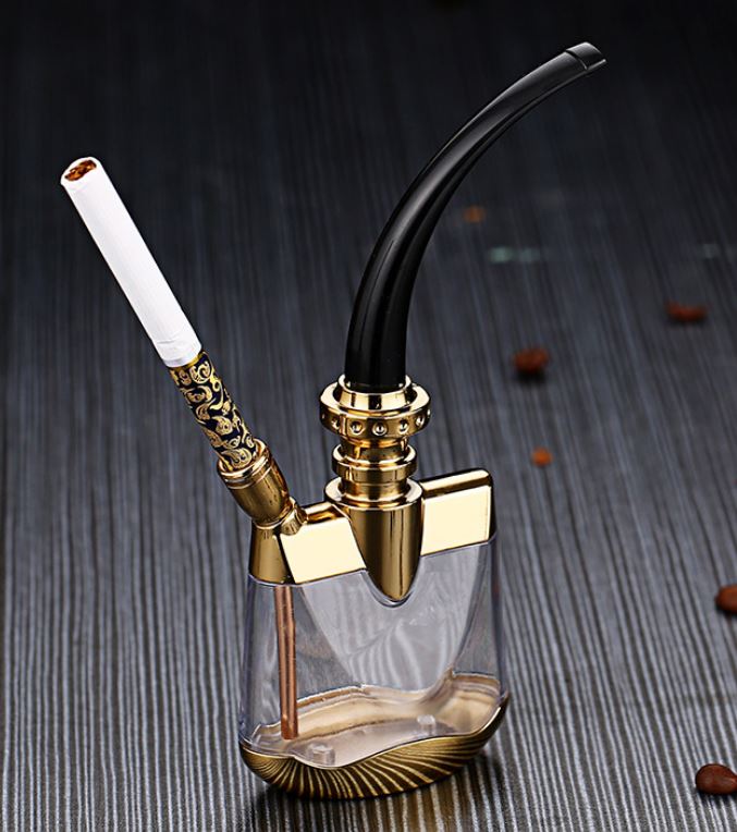 water tobacco pipe Metal filter smoke pipe water cigarette Fashion