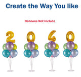 4 Sets(Pack)of Balloon Table Stand Kit rack (8Sticks 7 Cups 1 Base) - warewell