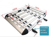 1.4M Universal Car Roof Storage Rack Top Luggage Carrier Basket Car CargoStorage - warewell