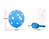 100Pcs 12 inch Round Wave Dot Balloon Birthday Barty Decoration Candy Balloon - warewell