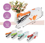 Handheld Sewing Machine with 1Pcs USB AUX cable Color:Red - warewell