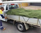 2x3M Car Roof Tarp Canvas,Heavy Duty Waterproof Tarpaulin Cover Camping Boat - warewell