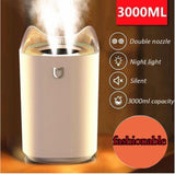 3L Air Humidifier Mist Aroma Diffuser with Colorful LED Light USB Humidificador - warewell