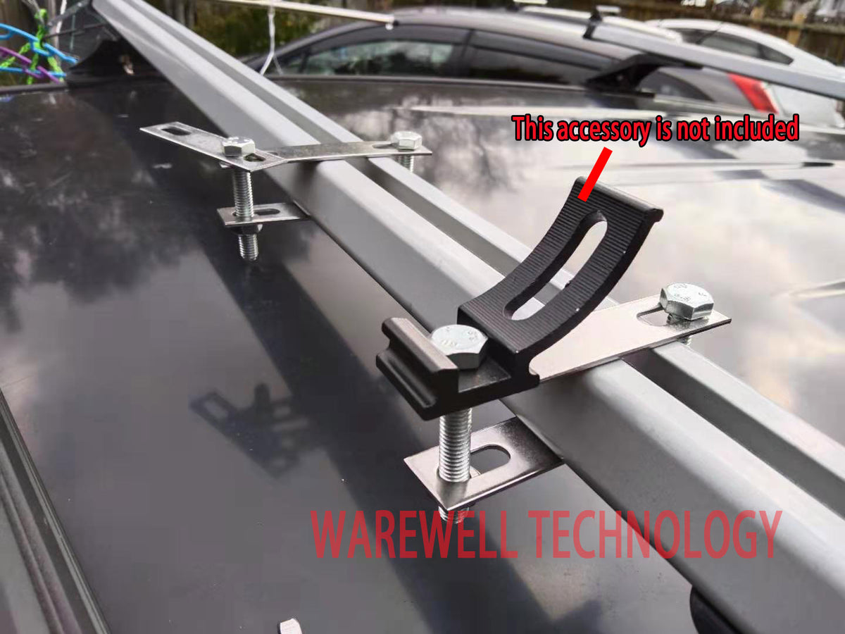 Car roof rack light bar base, Mounting clamp Fixed kit Install the cli WareWell