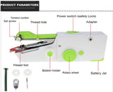 Handheld Sewing Machine with 1Pcs USB AUX cable Color:Red - warewell