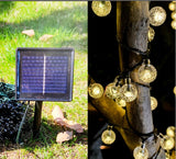 22M Solar String Lights Outdoor 200 Led Crystal Globe Waterproof    (Warm White) - warewell