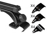 2 x Universal 120cm Car Roof Rock Cross Bars (Color: Black ) - warewell