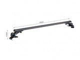 2 x Universal 120cm Car Roof Rock Cross Bars (Color: Black ) - warewell