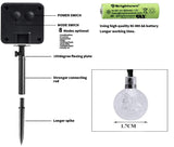 22M Solar String Lights Outdoor 200 Led Crystal Globe Waterproof    (Warm White) - warewell