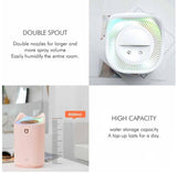 3L Air Humidifier Mist Aroma Diffuser with Colorful LED Light USB Humidificador - warewell