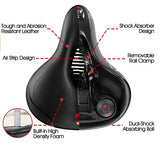 Durable Bike Seat Shock Absorbing Comfortable Foam Wide Soft  Bicycle seat - warewell