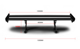 Car Spoiler for Sedan Racing Car135cm Aluminum Rear Trunk Wing Double Deck layer - WareWell