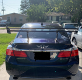 Car Spoiler for Sedan Racing Car135cm Aluminum Rear Trunk Wing Double Deck layer - WareWell