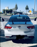 Car Spoiler for Sedan Racing Car135cm Aluminum Rear Trunk Wing Double Deck layer - WareWell