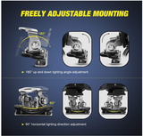 LED Light Bar Mounting Bracket  Adjustable Pillar Hood Led Work Light Bracket - WareWell