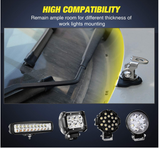 LED Light Bar Mounting Bracket  Adjustable Pillar Hood Led Work Light Bracket - WareWell