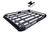 1.4M Universal Car Roof Storage Rack Top Luggage Carrier Basket Car CargoStorage-Black - WareWell