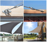 Sun Shade Sail Hardware Kit Set 304 Stainless Steel for Rectangle and Square sail - warewell