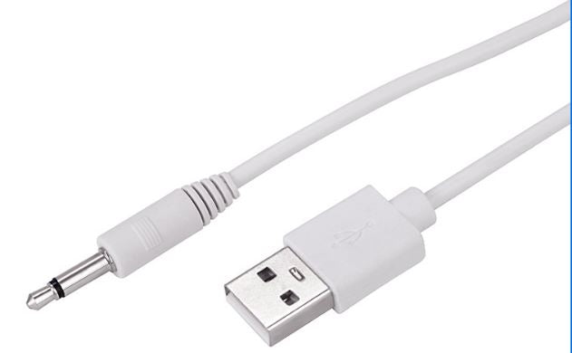 Male AUX Audio Jack to USB Male Charge Cable Adapter Cord