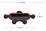 Cell phone Mini Car Vent Phone Holder Auto-grip Gravity Car Phone Mount - warewell
