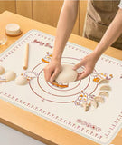Premium Food grade silicone  Baking mat, Slip-Resistant Baking & Kneading Pad for Easy Dough Rolling and Baking