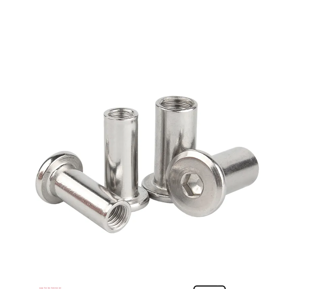 Fitting M6 Hex Socket Dowel Insert E-Nut Screws Nuts 15mm Long 25 Pcs Brass Tone