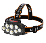 8LED Strong Light Rechargeable Night Fishing Headlight Headlamp Outdoorheadlight