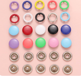 Multicolor Press Studs Buttons Rings Snap Fasteners Grommet Tool Kit with Pliers