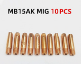 MB 15AK MIG MAG Welding Torch Contact Tip M6 Copper Gas Nozzle  1.0mm