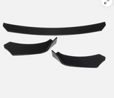 Universal Gloss Black Car Front Bumper Protector Lip Body Spoiler Splitter