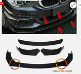 Universal Gloss Black Car Front Bumper Protector Lip Body Spoiler Splitter