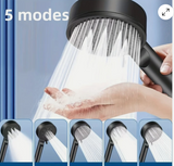 Shower Head Handheld High Pressure Water Saving 5 Mode Bathroom Spa Spray Mixer - WareWell