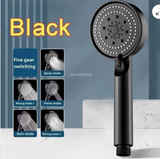 Shower Head Handheld High Pressure Water Saving 5 Mode Bathroom Spa Spray Mixer - WareWell
