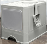 Cat Litter Box Large Kitty Toilet Fully Enclosed with Tray Ordor Proof