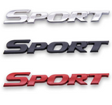 3D Metal Sport Logo Emblem Badge Sticker Car Trunk Tailgate Decal Accessories
