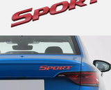 3D Metal Sport Logo Emblem Badge Sticker Car Trunk Tailgate Decal Accessories
