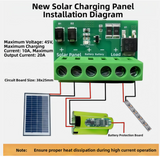 Automatic Solar Street Light Controller Board 1pcs 4pcs Fully Automatic Design
