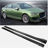Car Side Skirt Extensions Rocker 2.38M Universal Splitters Diffuser Lips Side