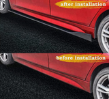 Car Side Skirt Extensions Rocker 2.38M Universal Splitters Diffuser Lips Side
